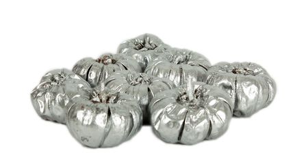 Mini Silver Pumpkins